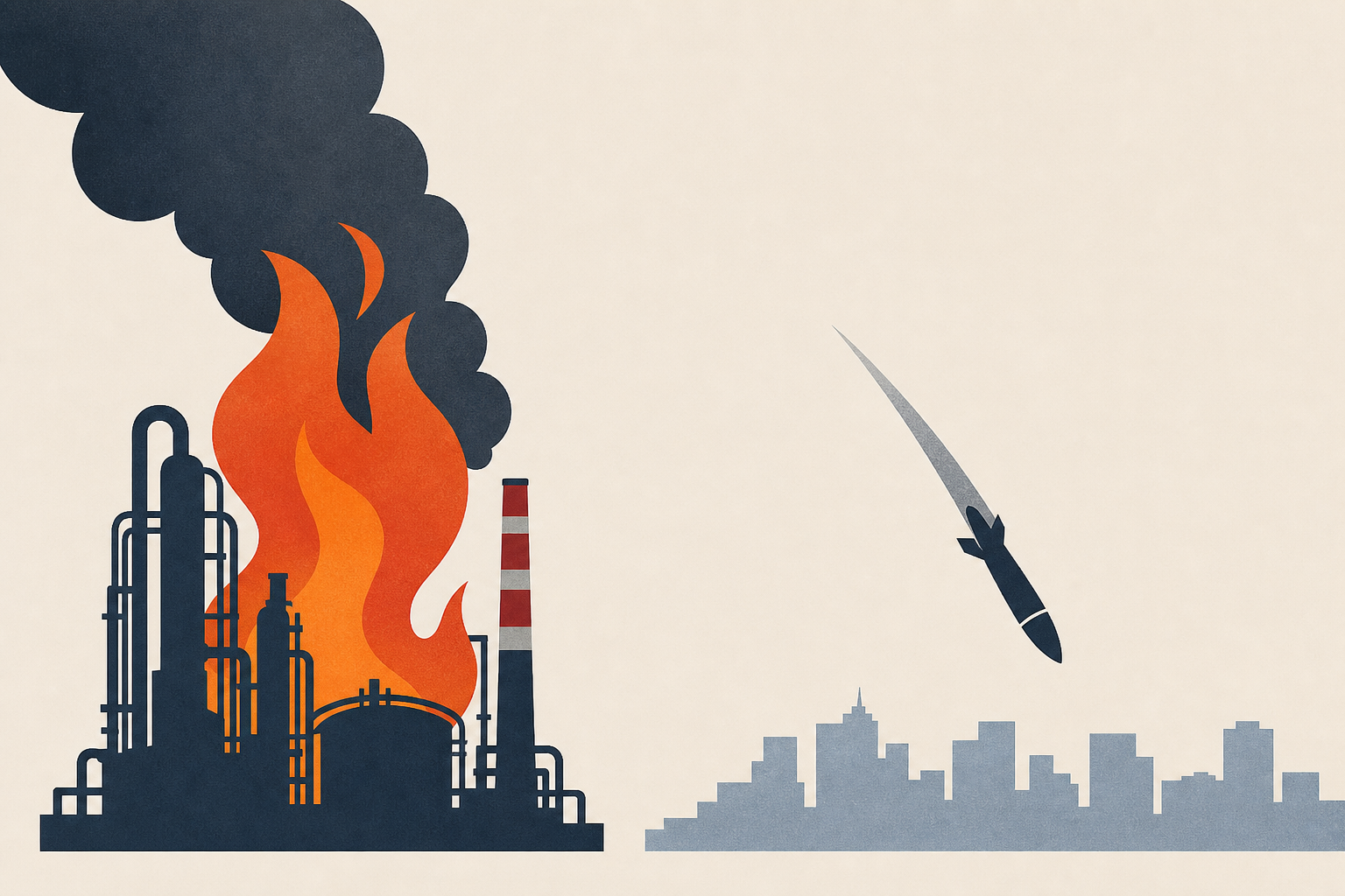 Ukraine-Russia war latest: Fire erupts at Russian oil refinery after Ukraine strike as Kyiv hit by missiles