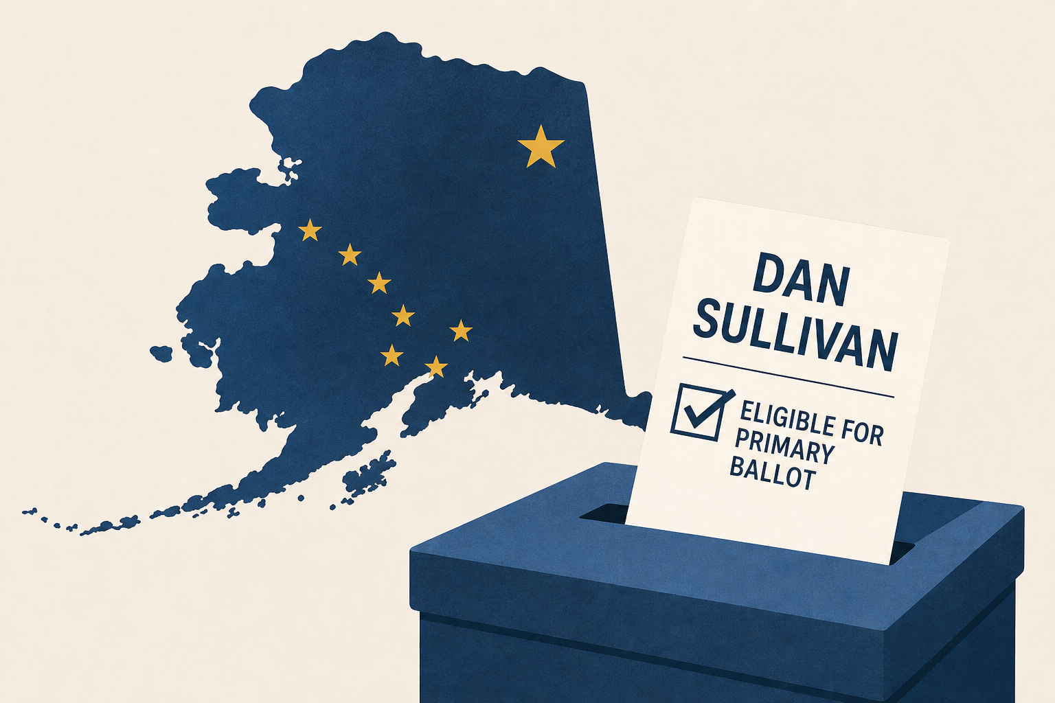 Man with same name as U.S. Sen. Dan Sullivan is eligible for Alaska's primary ballot, judge rules