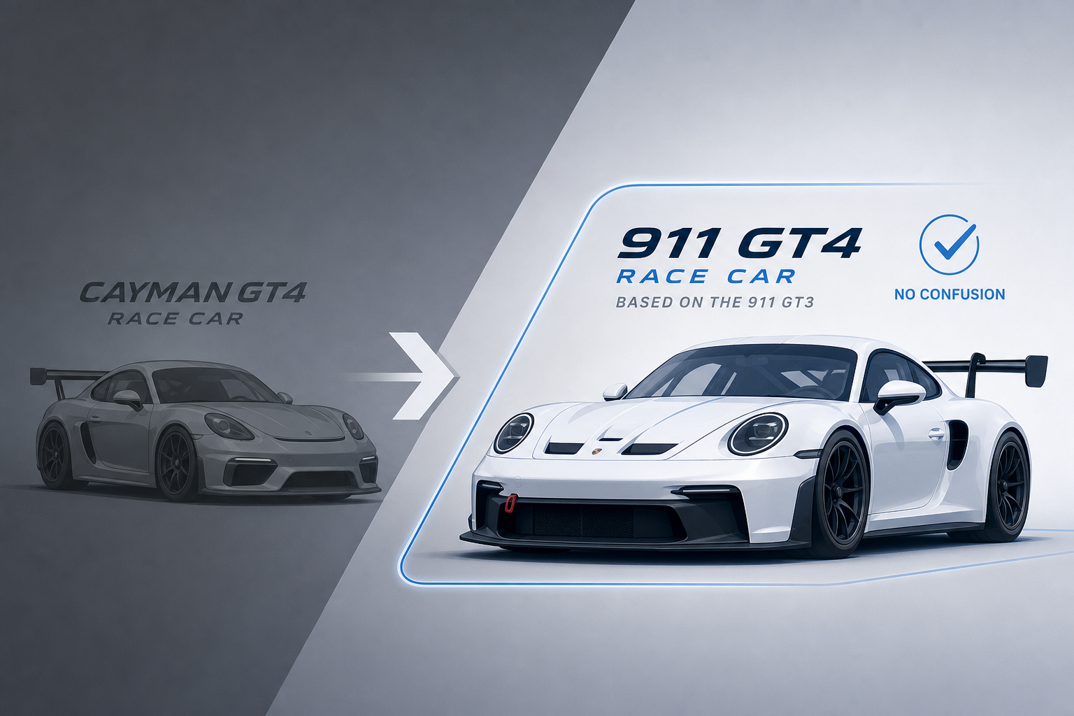 Porsche Cayman GT4 Race Car Replaced By New 911 GT4 Race Car Based On The 911 GT3, Which Won't Be Confusing