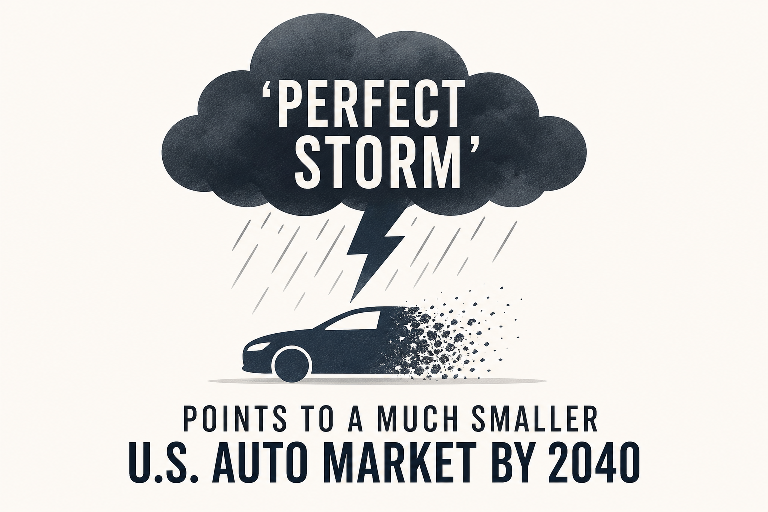 A 'perfect storm' points to a much smaller U.S. auto market by 2040
