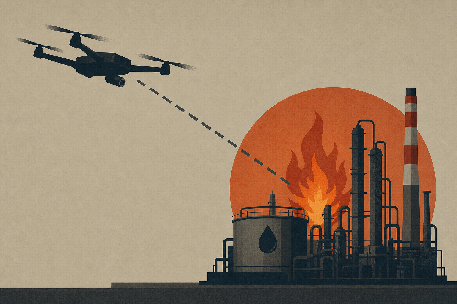 Ukraine's drone attacks target Russian oil refinery