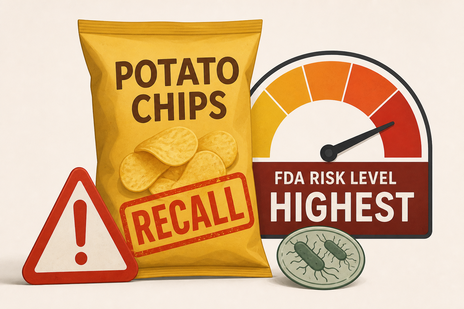 Potato chip recall upgraded to highest FDA risk level over salmonella concerns