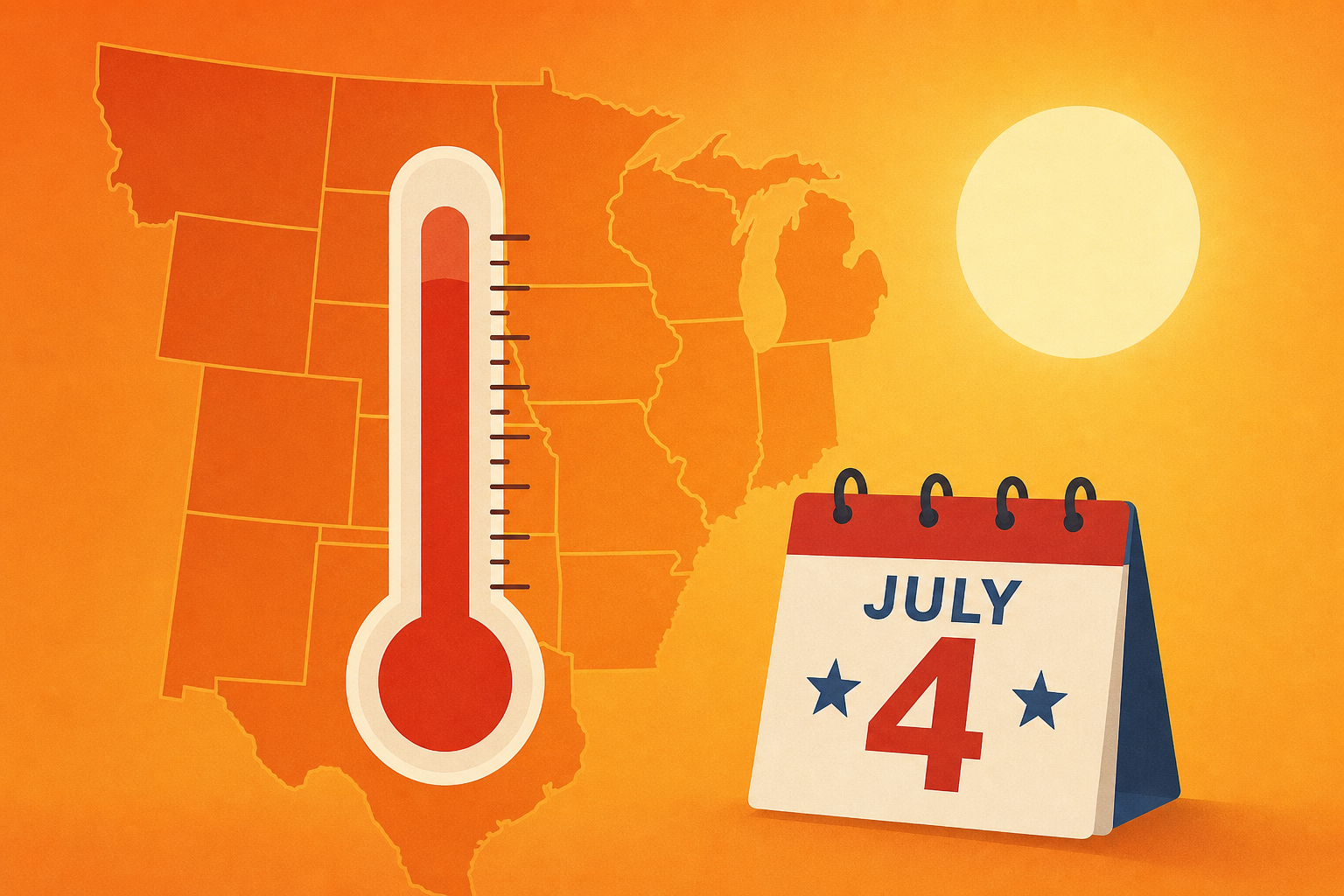 Triple-digit heat looms for Central US as July 4 weekend nears