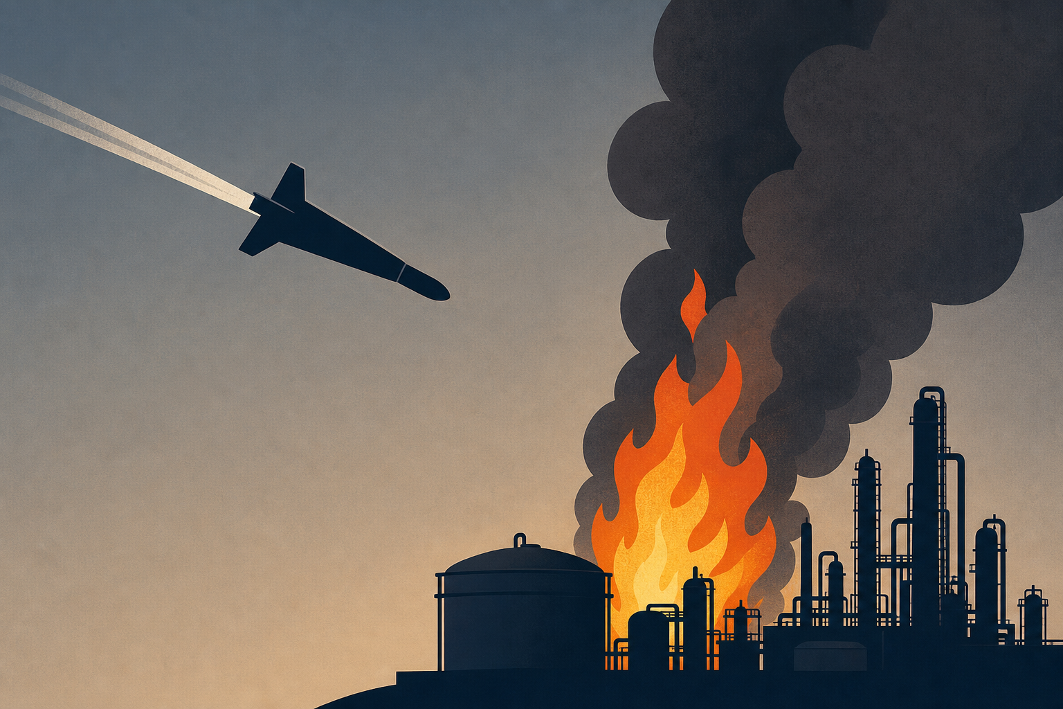 Ukrainian Strike Kills 1 in Southern Russia, Refinery on Fire