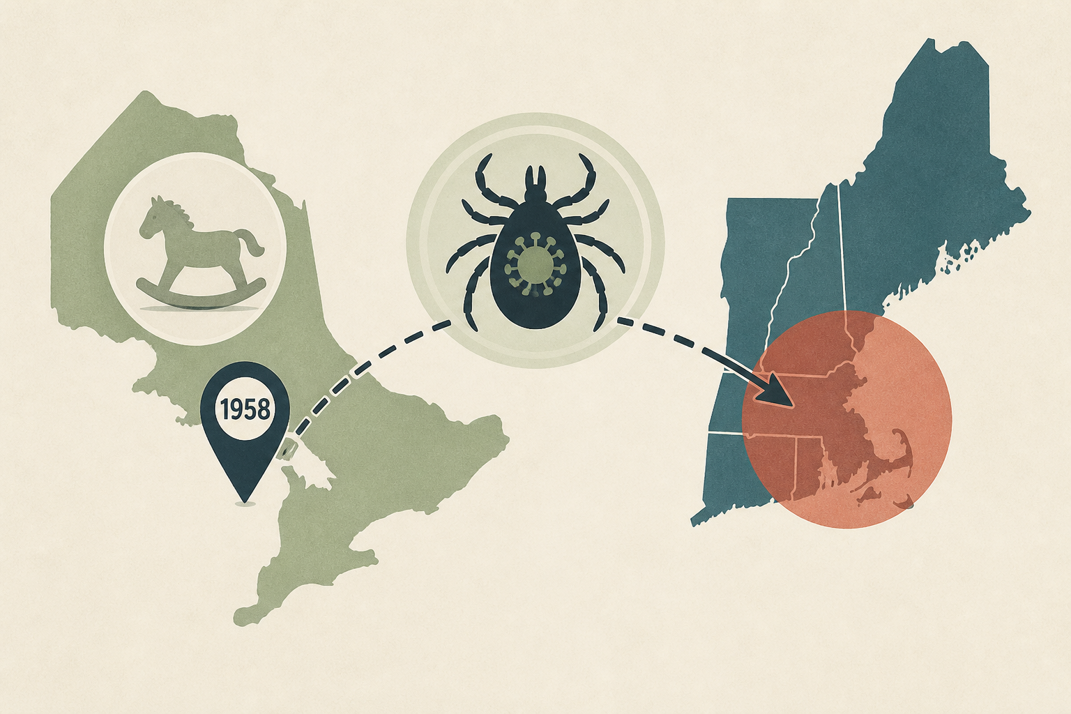 A tick virus now surging in New England can be traced back to an Ontario 4-year-old's death in 1958
