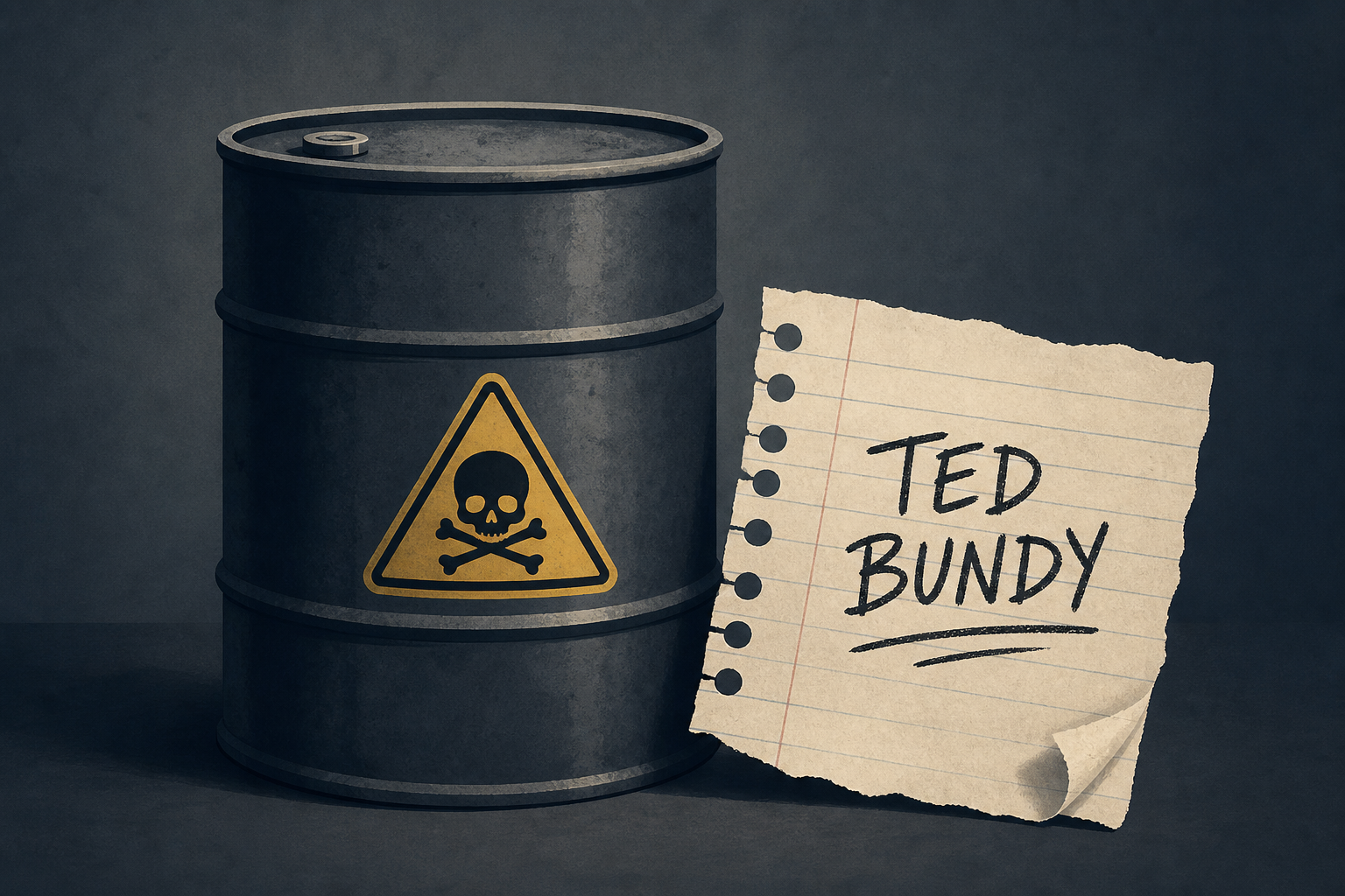 Dangerous chemicals, 55-gallon drum, note mentioning Ted Bundy found at home of Philadelphia felon linked to 2 missing women