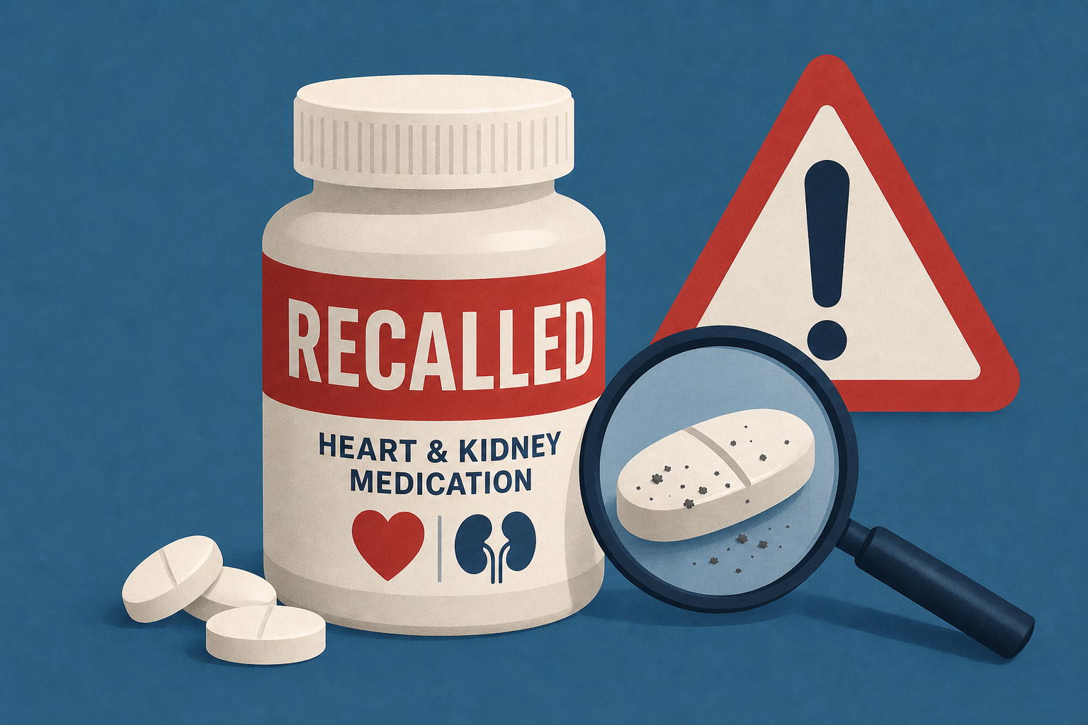 Nearly 1 million bottles of heart and kidney medication recalled over foreign substance found on tablets