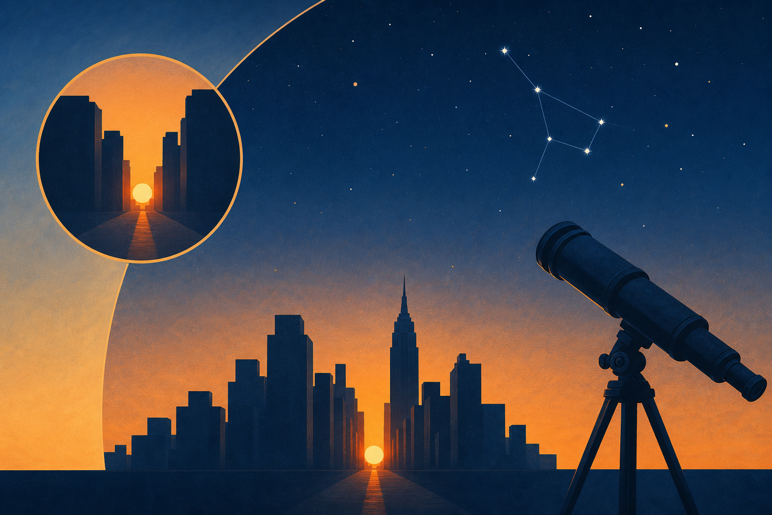 July is the height of summer stargazing and the last chance for Manhattanhenge