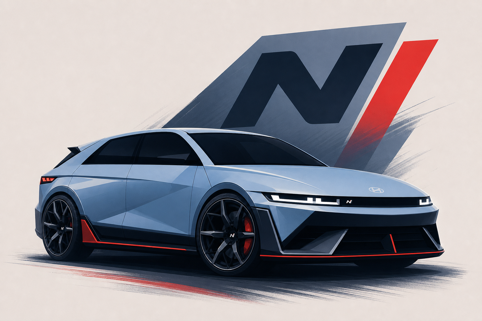 Hyundai’s IONIQ V Has Lambo Looks And 225 HP, So We Imagined The N