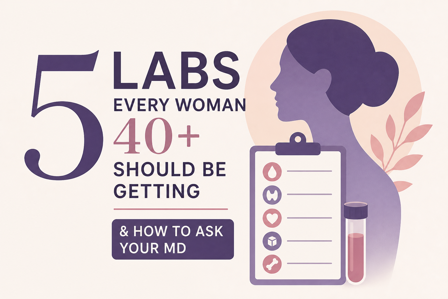 5 Labs Every Woman 40+ Should Be Getting & How To Ask Your MD