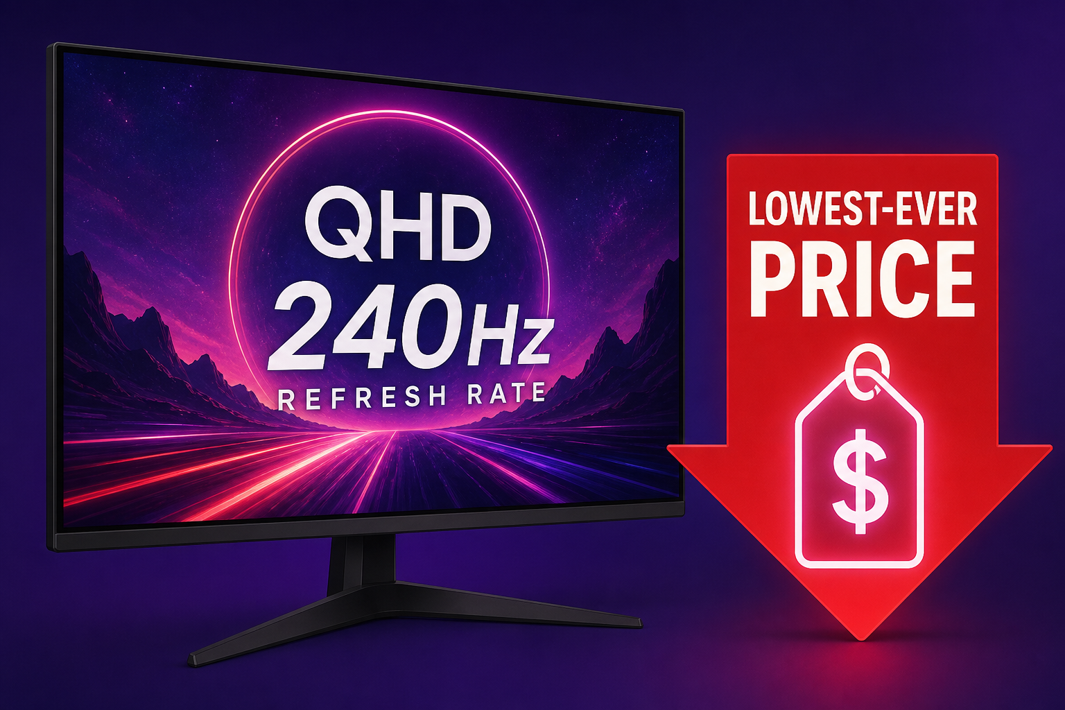Popular LG UltraGear QHD monitor with a 240Hz refresh rate is down to its lowest-ever price on Amazon