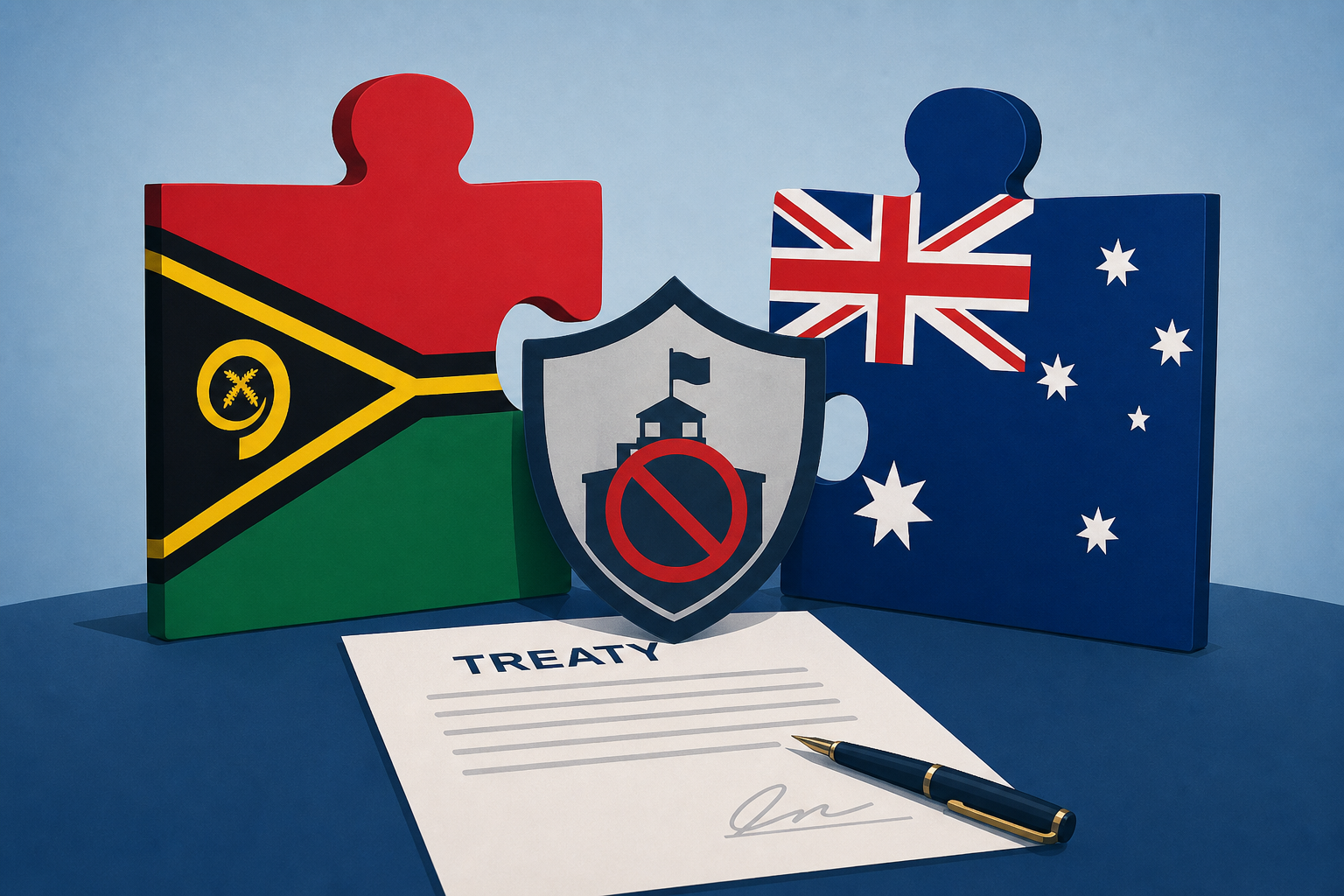 Vanuatu and Australia sign treaty that blocks China military base