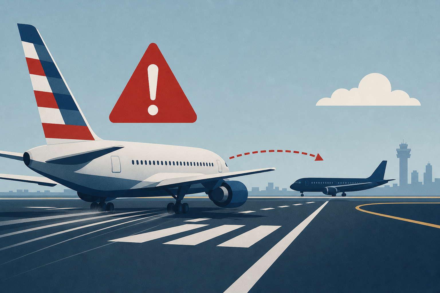 American Airlines plane forced to abort takeoff after another jet veers onto same runway at Miami airport