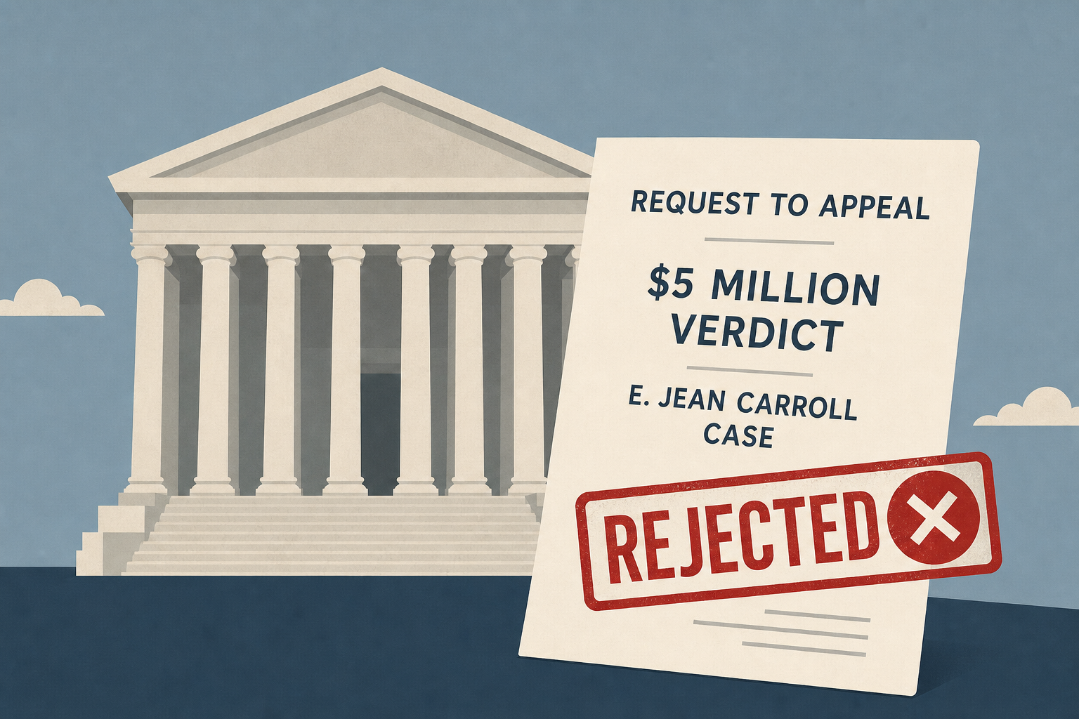 Supreme Court Rejects Trump’s Request to Appeal $5 Million Verdict in E. Jean Carroll Case