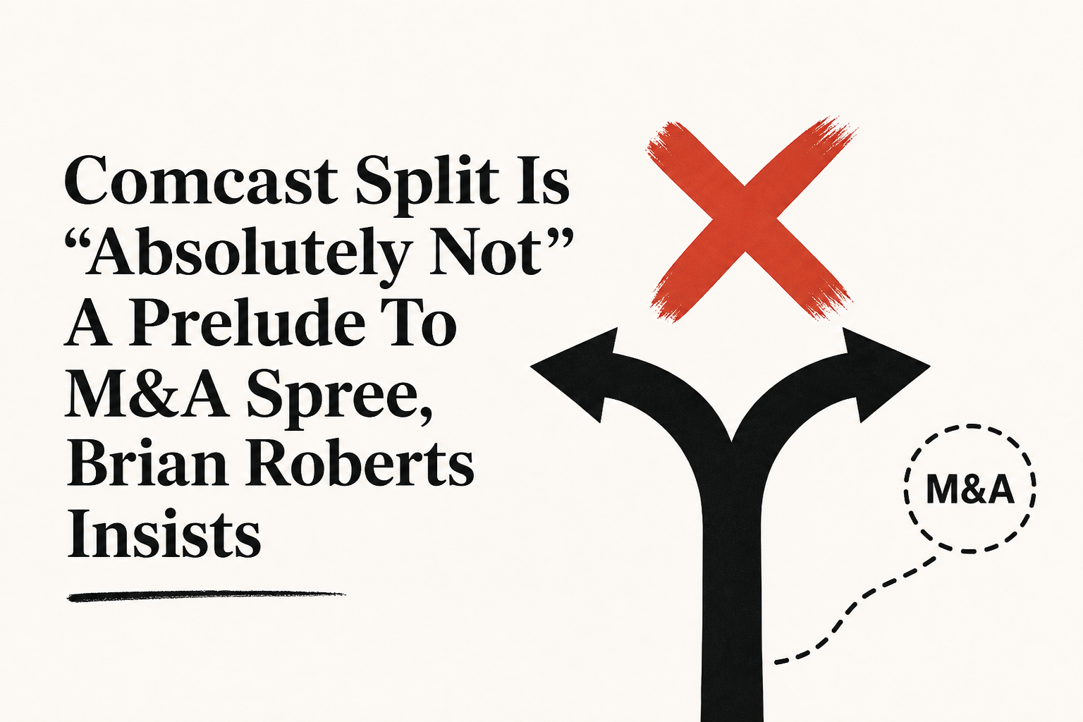 Comcast Split Is "Absolutely Not" A Prelude To M&A Spree, Brian Roberts Insists