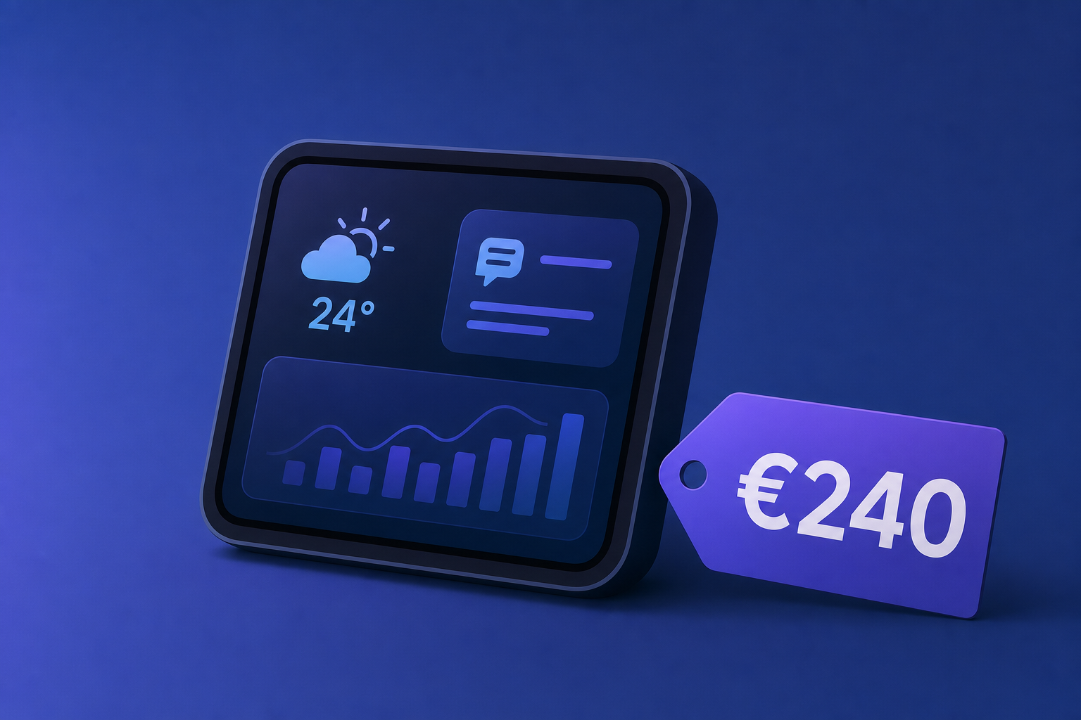 inch touchscreen secondary display at €240 in Europe