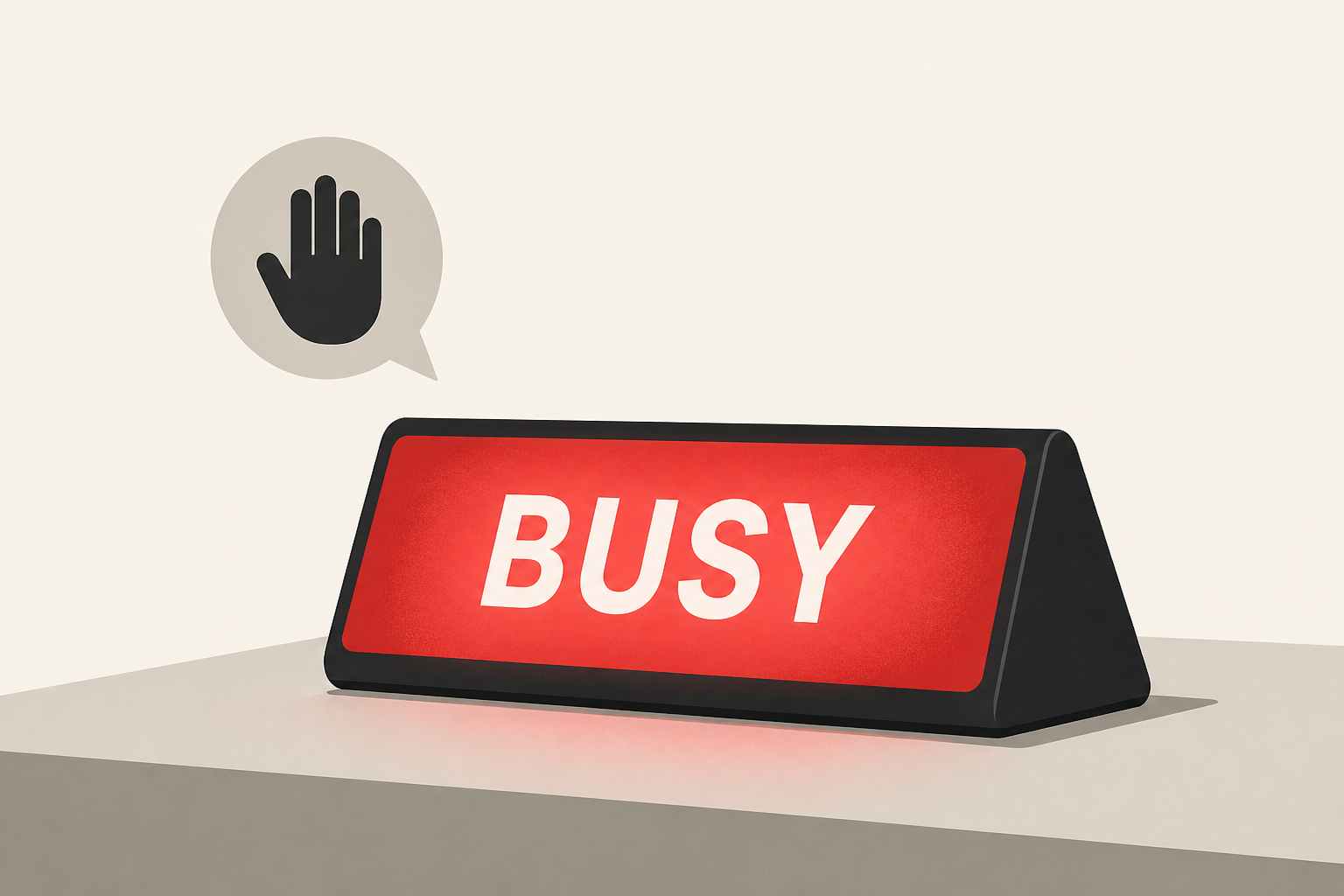 The Busy Bar Is a Gadget to Get People to Leave You Alone