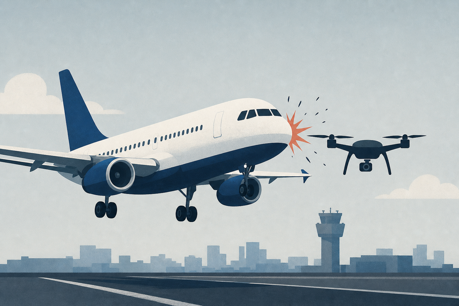JetBlue flight reports striking drone while landing at JFK