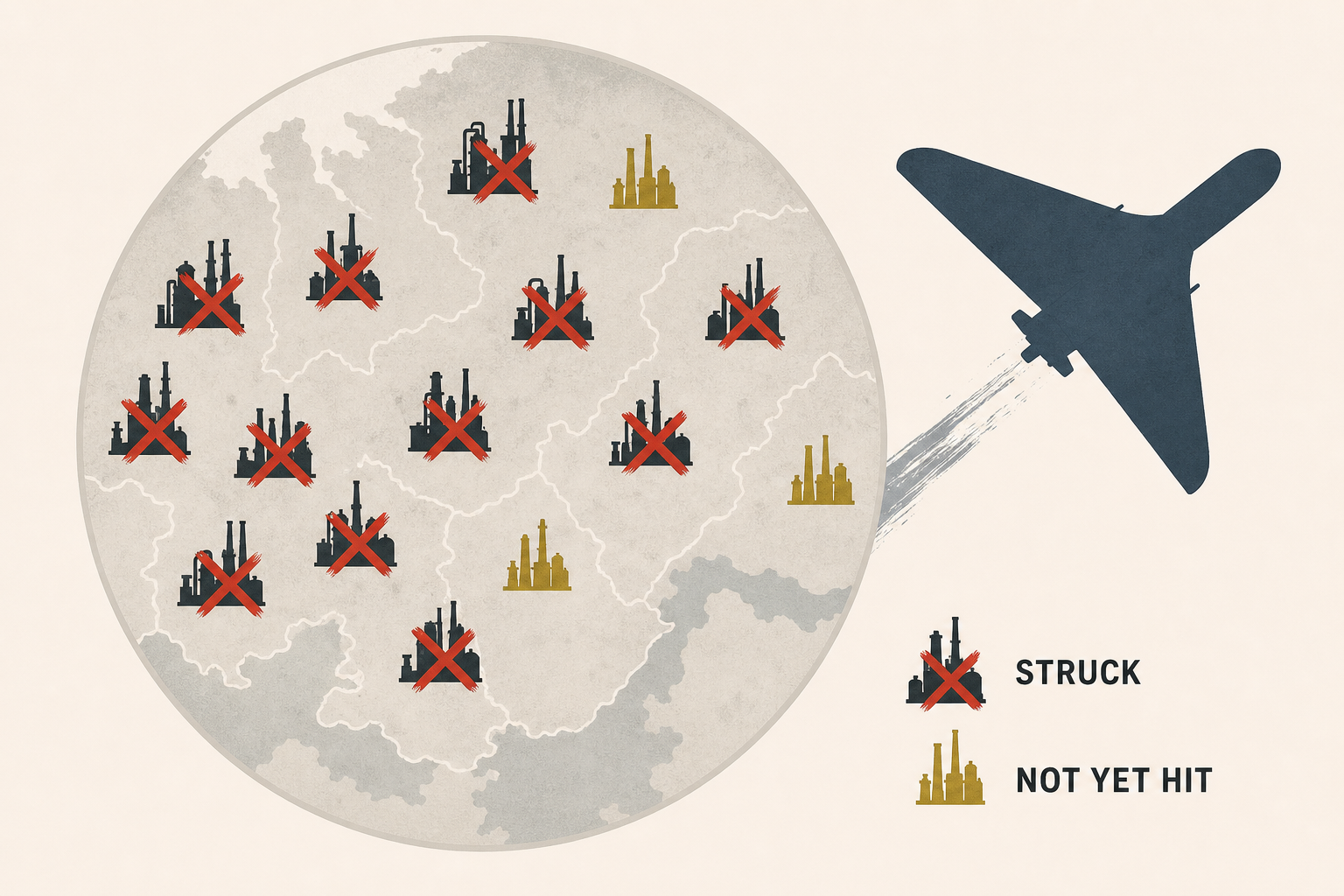 Ukrainian drones have struck nearly every major Russian refinery. Which facilities have yet to be hit?