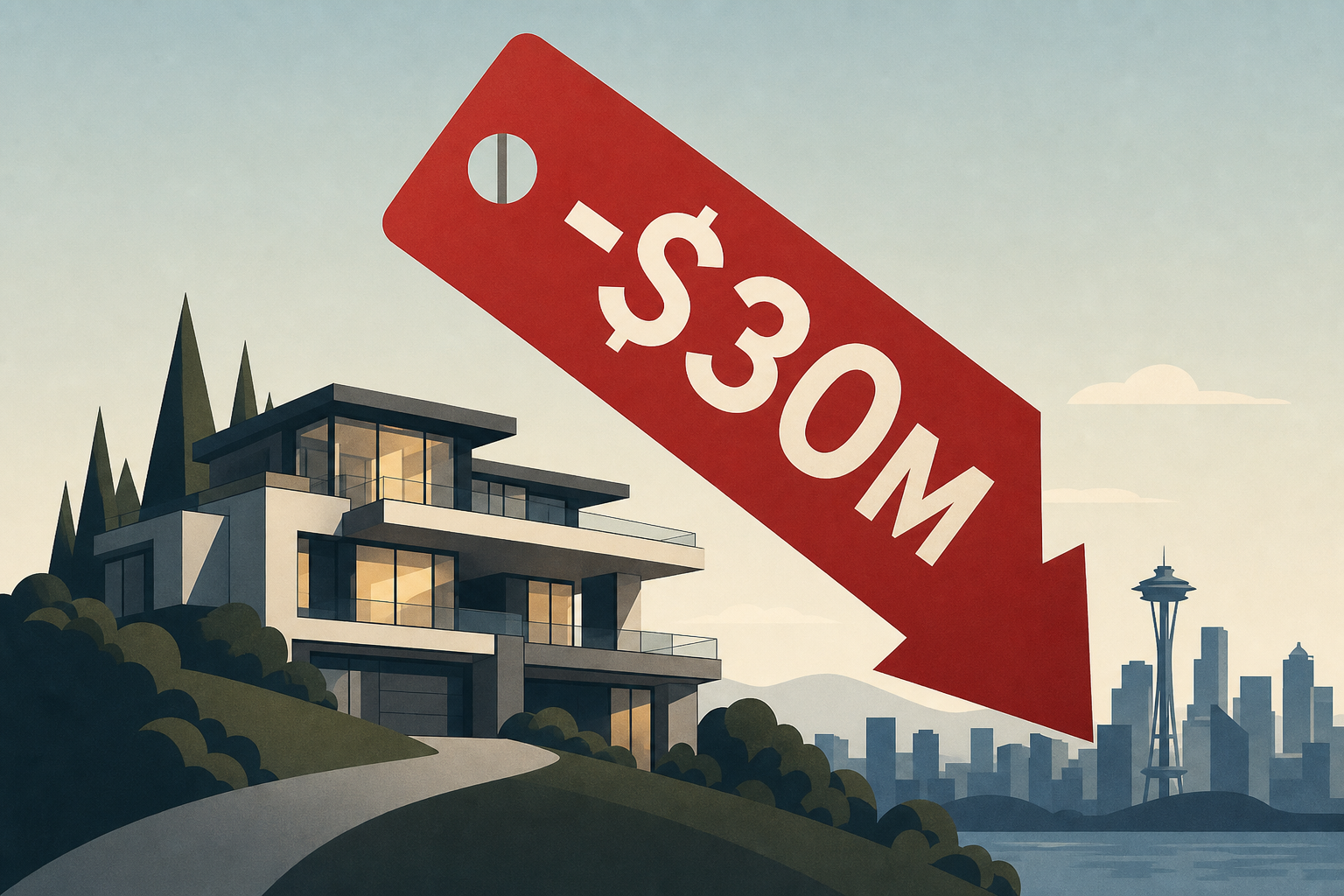 Seattle’s most expensive home for sale slashes price by $30M