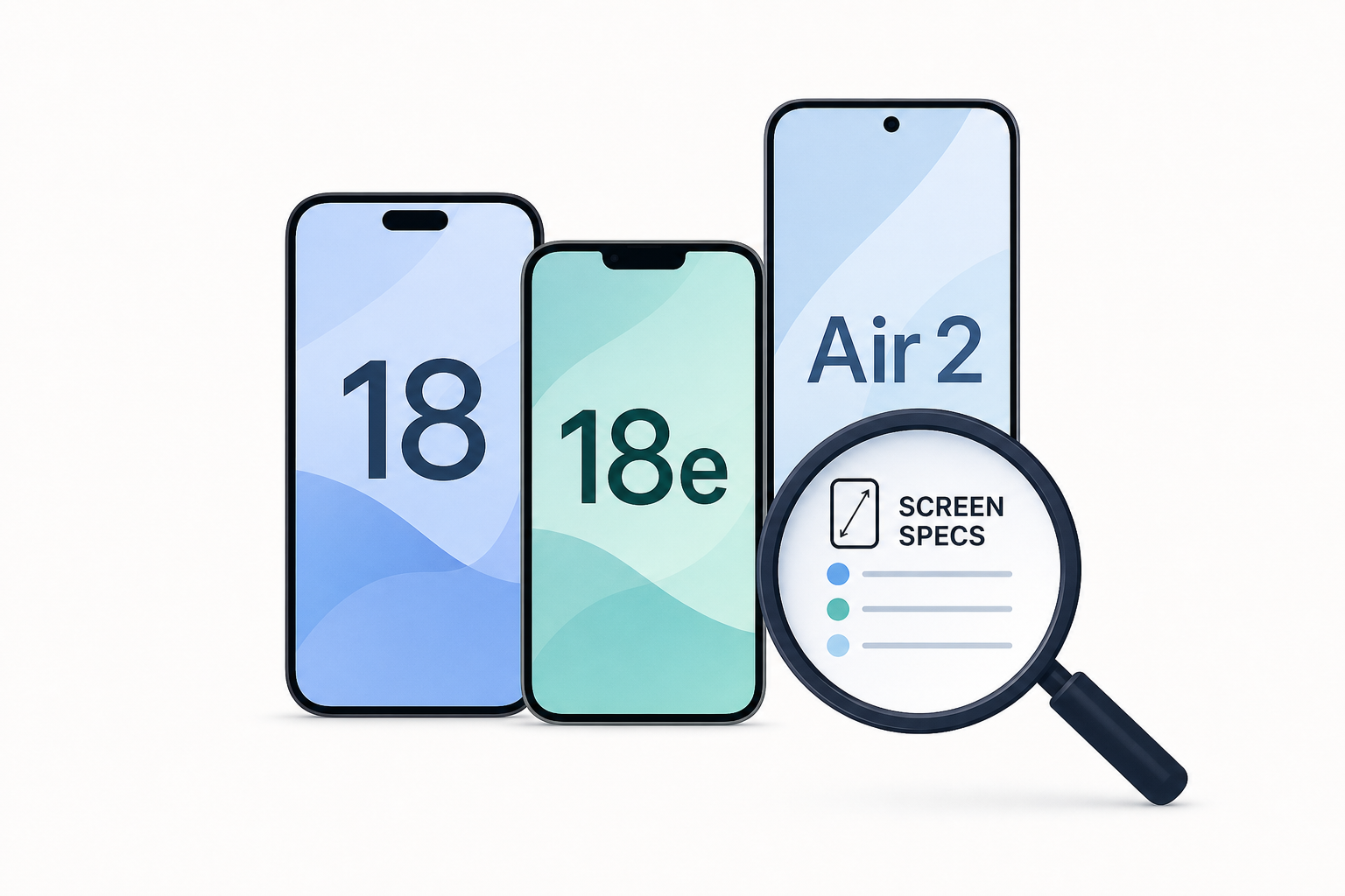 iPhone 18, iPhone 18e, and iPhone Air 2 screen specs leak