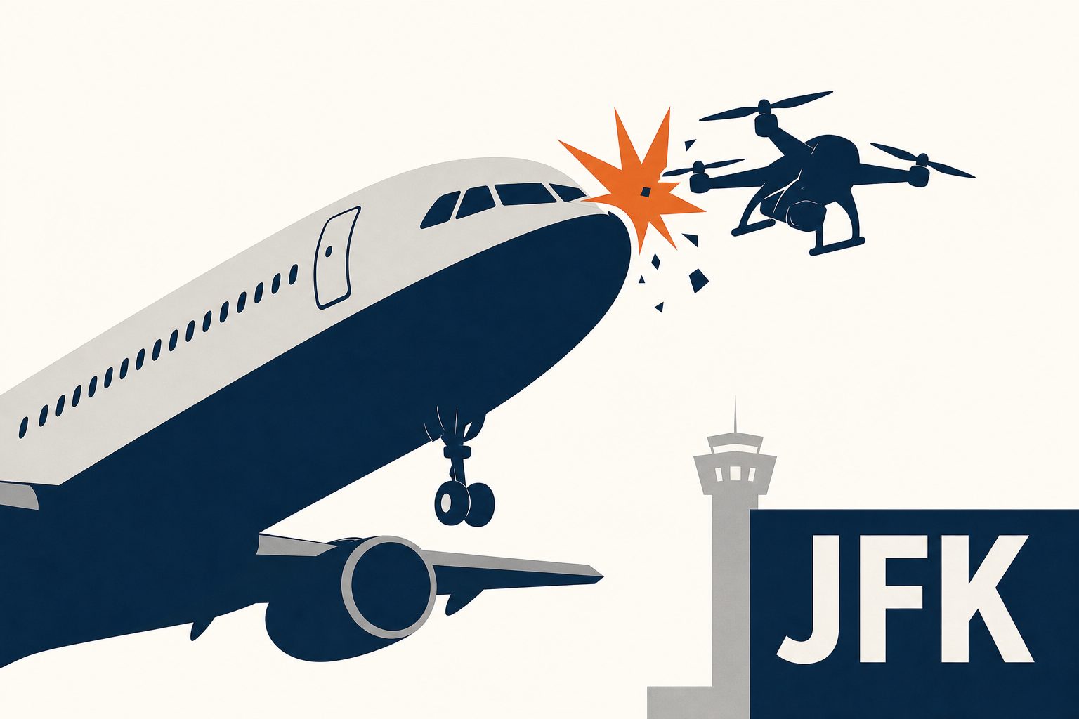 JetBlue pilot reports hitting drone as flight approached landing at JFK Airport