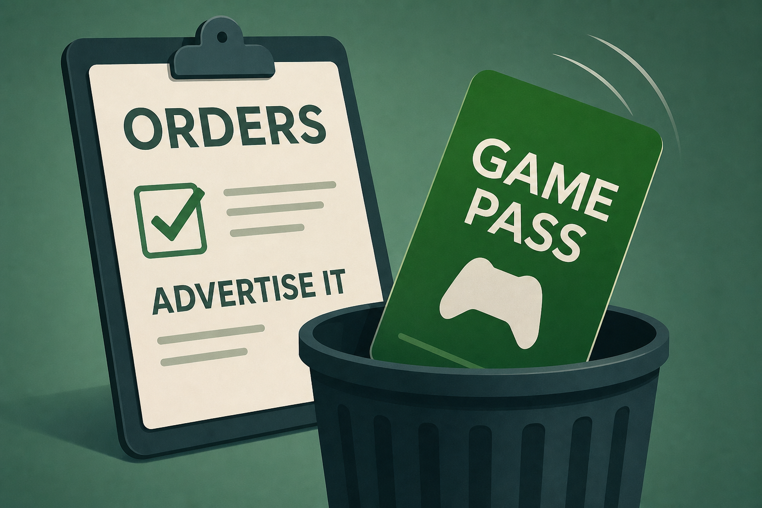 Orders Advertise It Ditching Game Pass