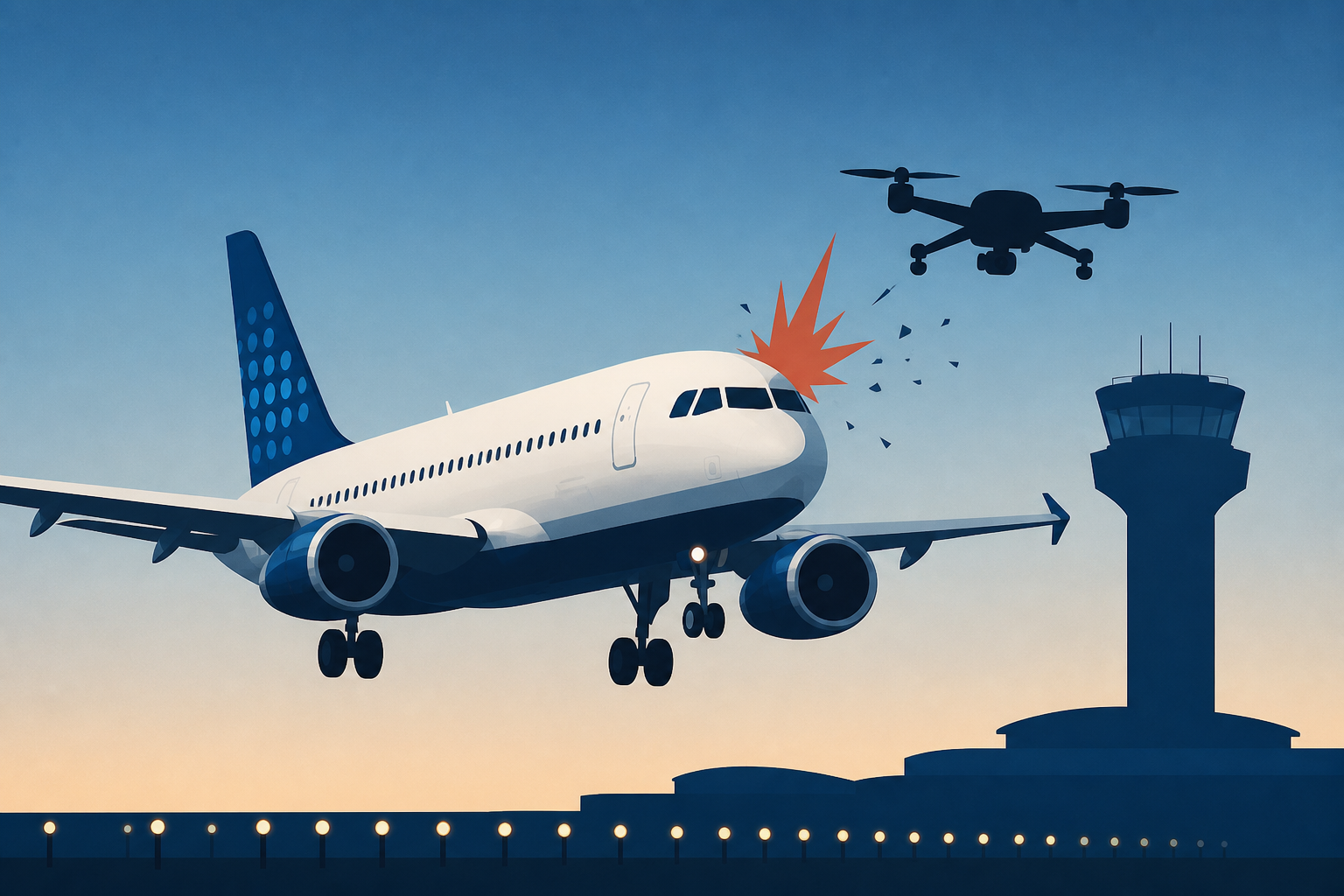 Drone Strikes JetBlue Flight Landing at Kennedy Airport, Pilot Says