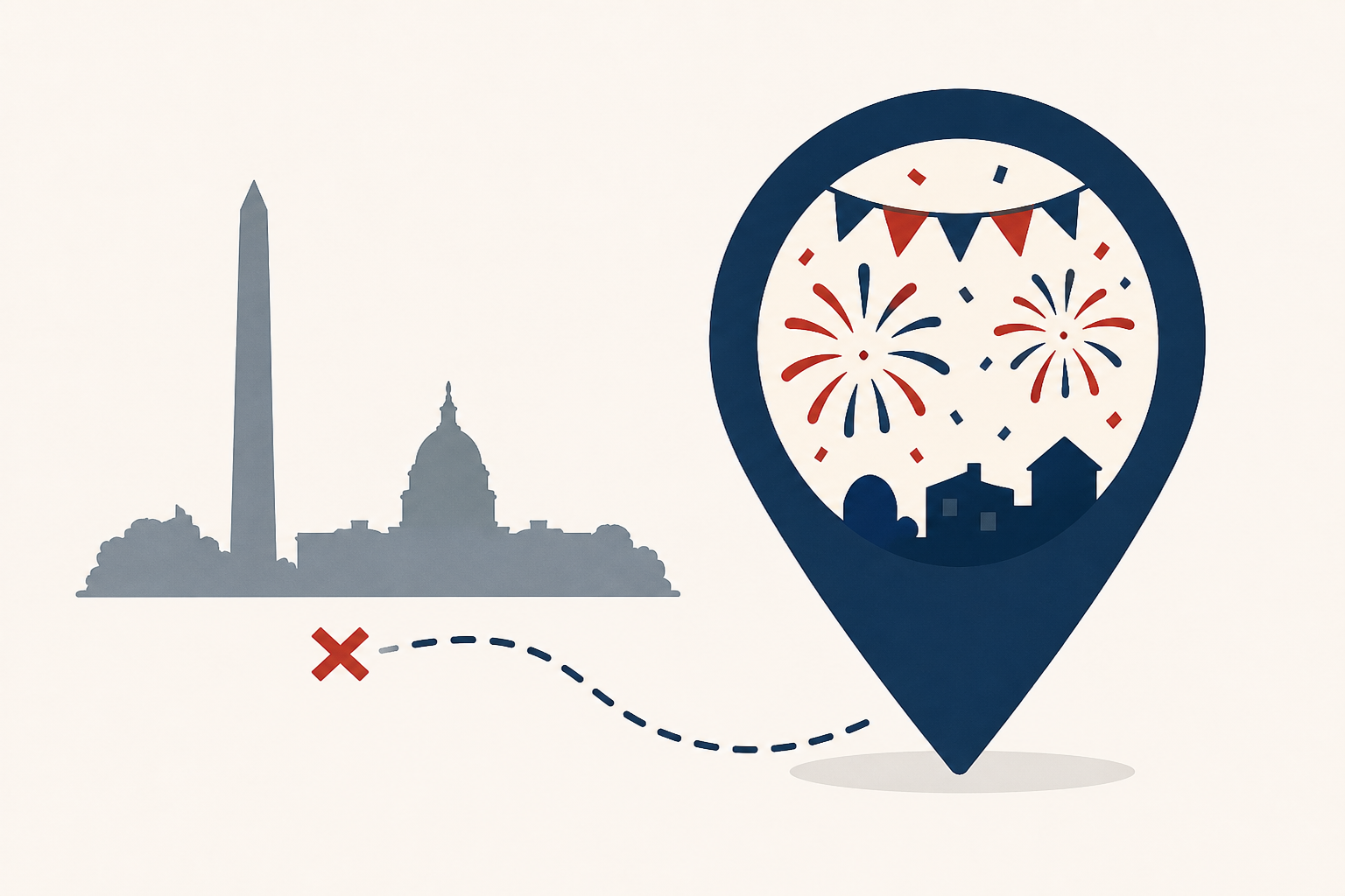 area celebrations away from the National Mall