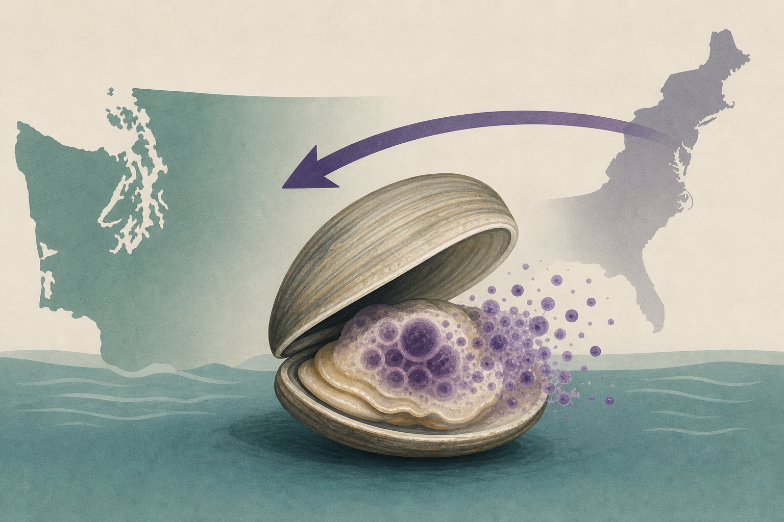 Rare contagious cancer is tearing through Washington's Puget Sound clams after East Coast jump