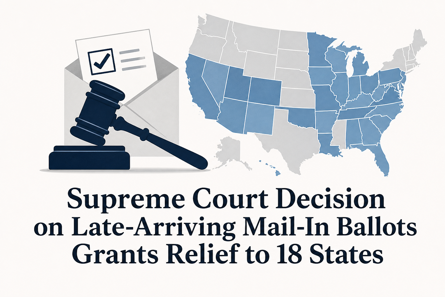 Supreme Court Decision on Late-Arriving Mail-In Ballots Grants Relief to 18 States