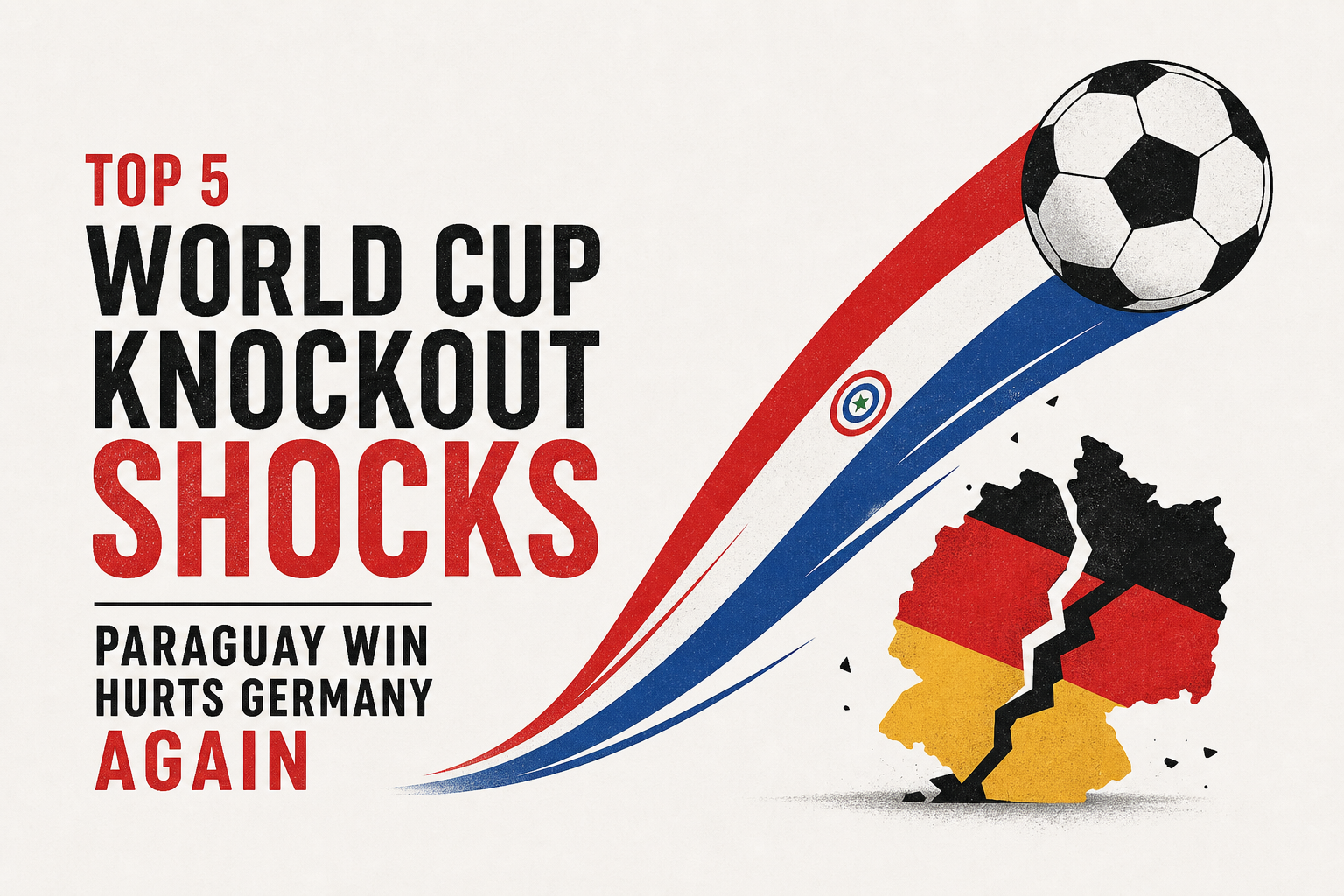 Top 5 World Cup knockout shocks - Paraguay win hurts Germany again