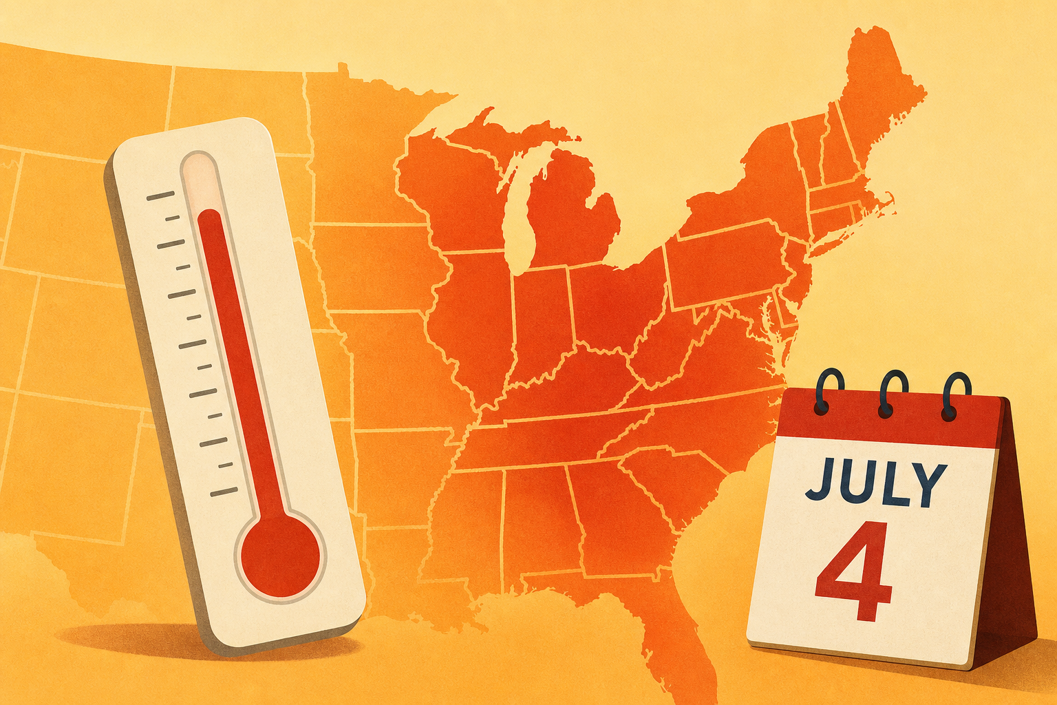 Heat wave will top records in East, Midwest through July 4