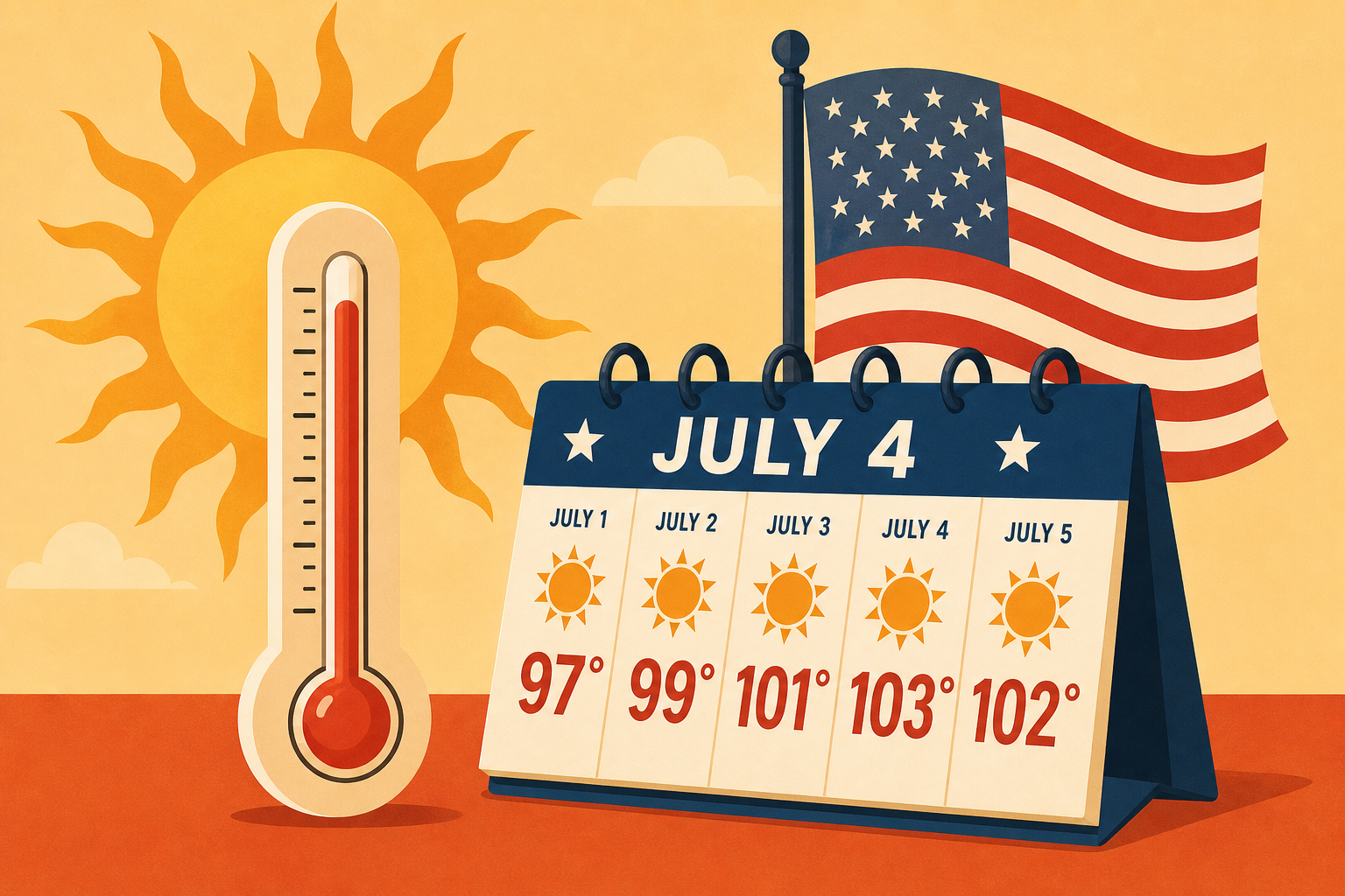 Fourth of July Heat Wave Forecast: Here Are the Day-by-Day Temperatures