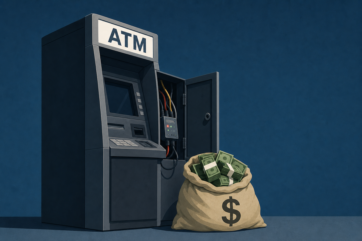 Over half a million stolen in ATM 'jackpotting' scheme, officials say