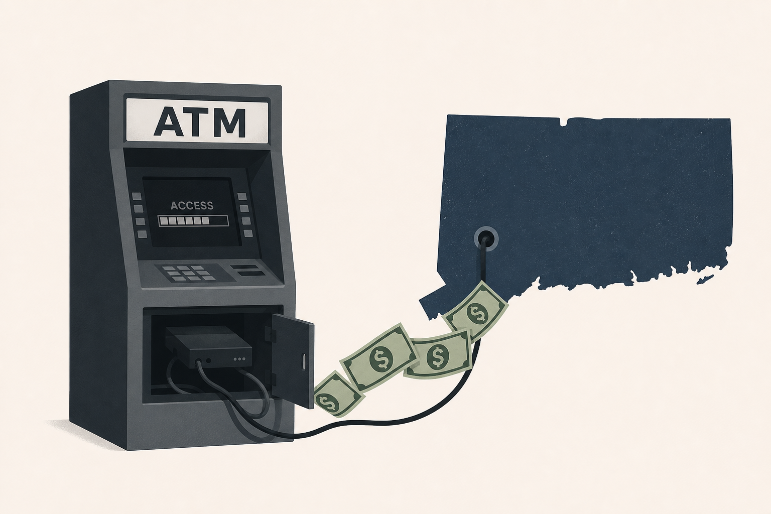 Over half a million dollars stolen from ATMs in Connecticut in "jackpotting" scheme, FBI says