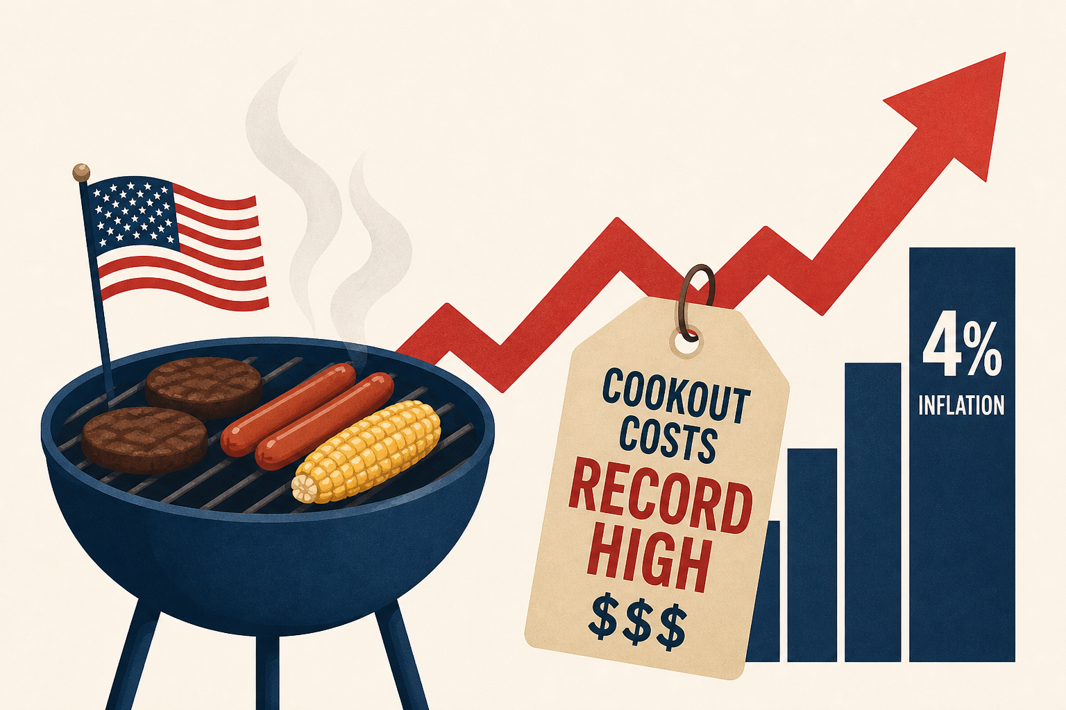 Fourth of July cookout costs hit record high as inflation rises 4%