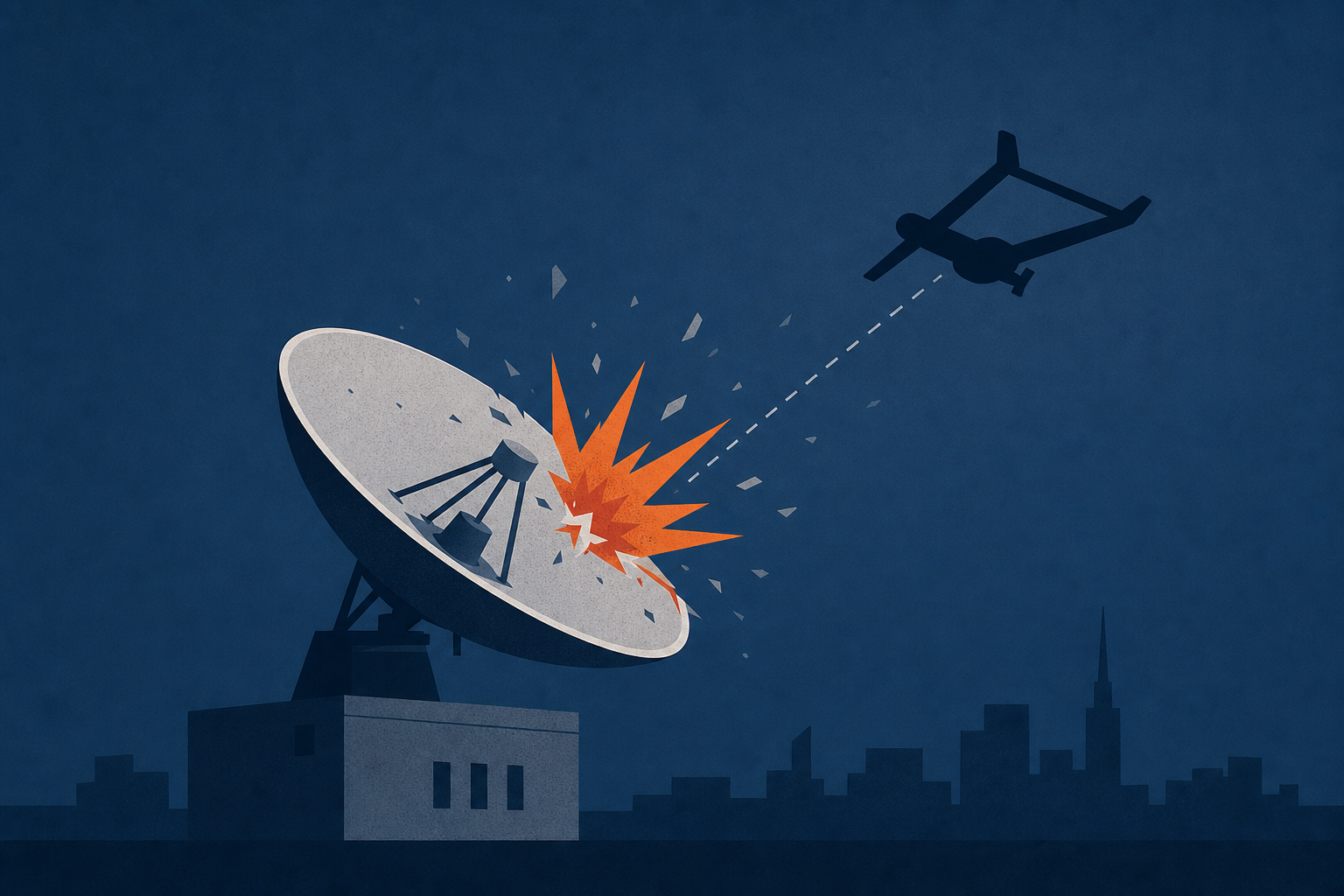 Russian satellite communications center hit, Ukraine says as a wave of drones targets Moscow