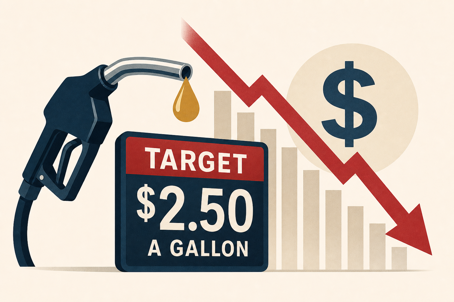 President Trump takes inflation battle to gas retailers-sets target for $2.50 a gallon