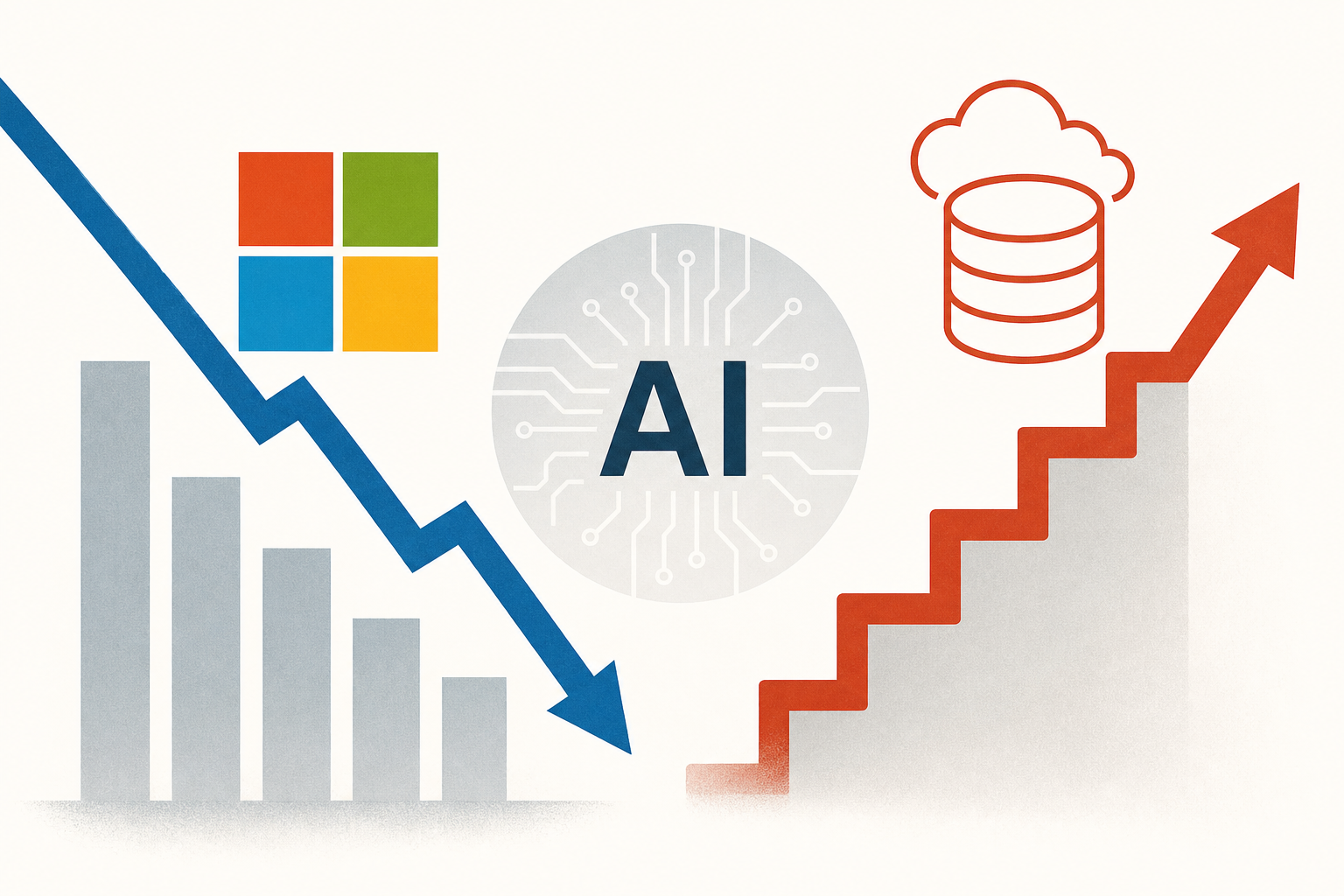 Why Microsoft's Stock Price Has Struggled in AI Trade, Oracle Parallels