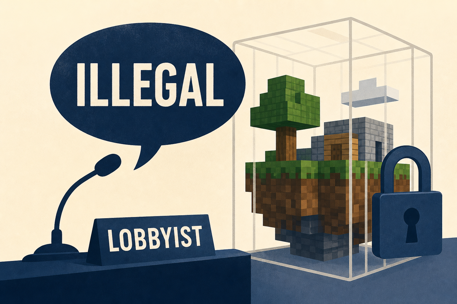 ESA Lobbyist Calls Private Minecraft Servers Illegal During Hearing