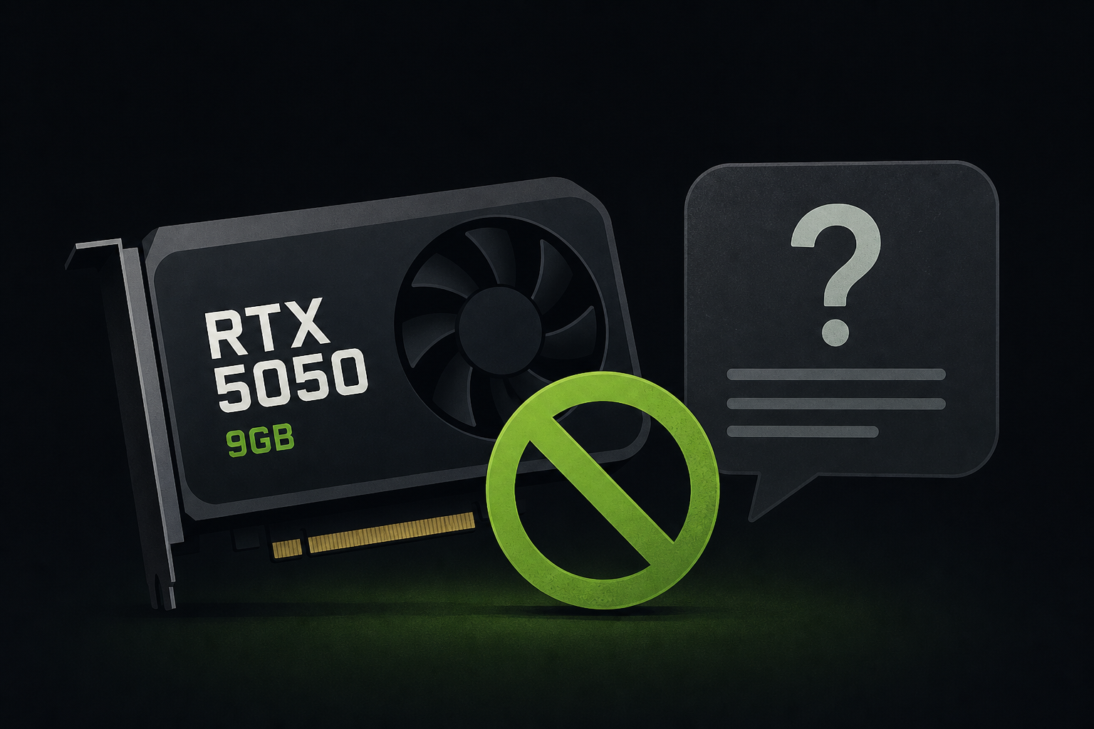 NVIDIA RTX 5050 9GB may be canceled or permanently delayed, AIBs have no new information