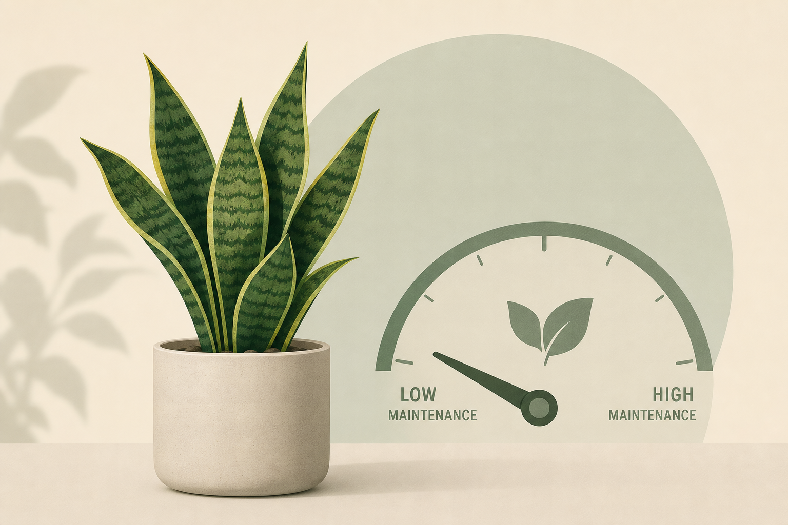 maintenance plants that need the least attention
