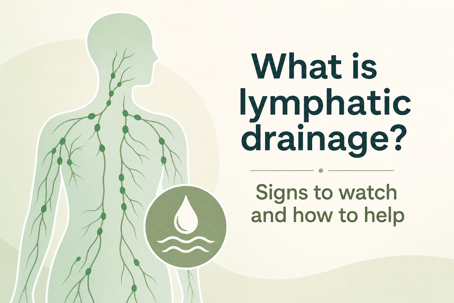 What is lymphatic drainage? Signs to watch and how to help