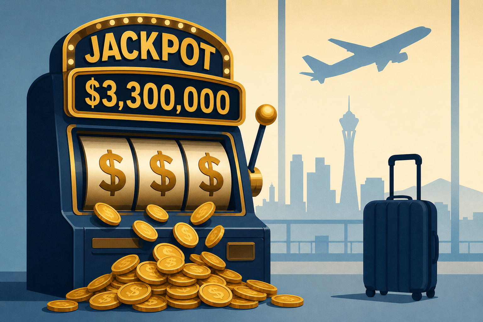 $3.3M slot jackpot won by traveler at Las Vegas airport