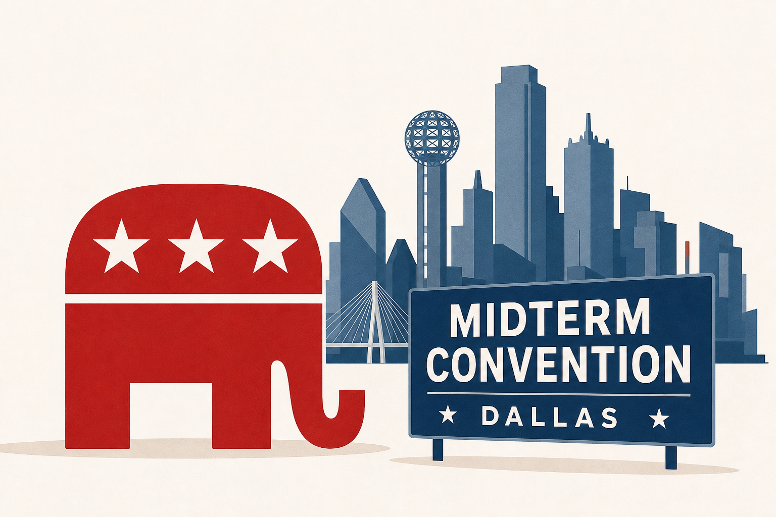 Trump announces midterm convention for Republicans in Dallas