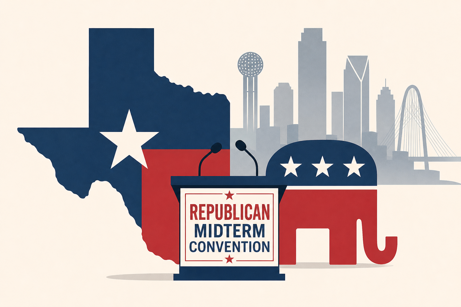 Trump Announces Republican Midterm Convention in Dallas, Texas