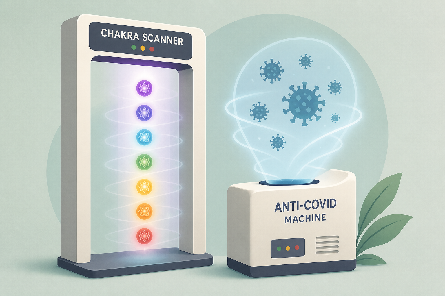 Chakra scanners and anti-COVID machines