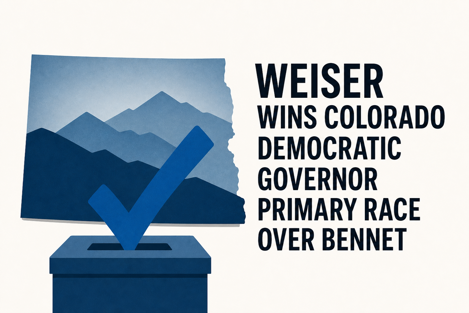 Weiser wins Colorado Democratic governor primary race over Bennet