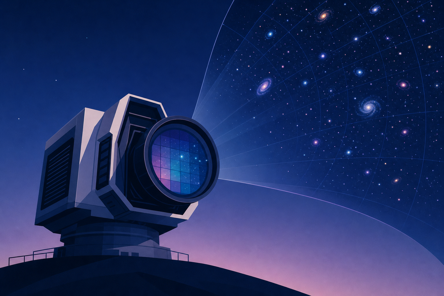 The largest digital camera ever built begins decade-long survey of the universe